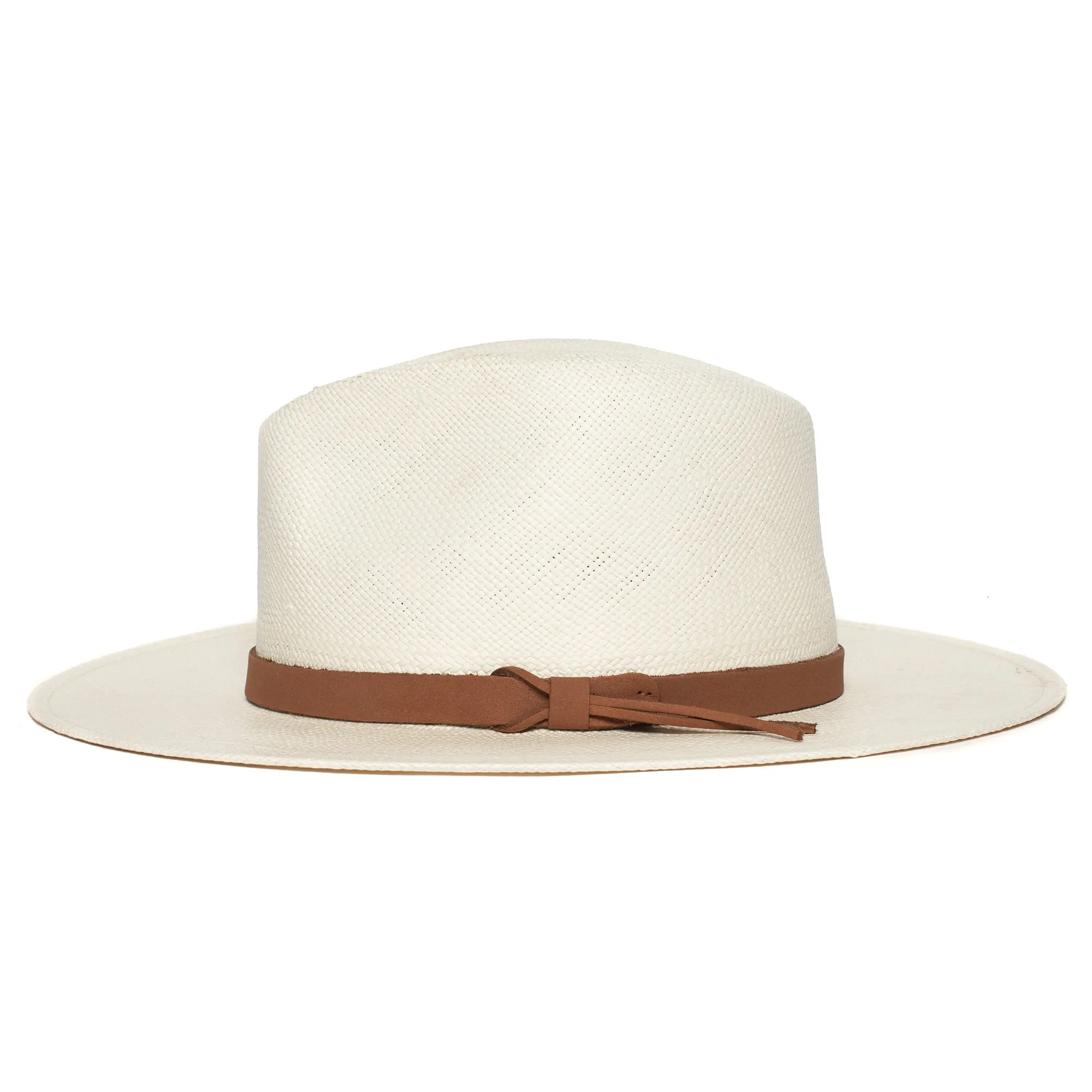 Summer Straw Fedora Hat-Black