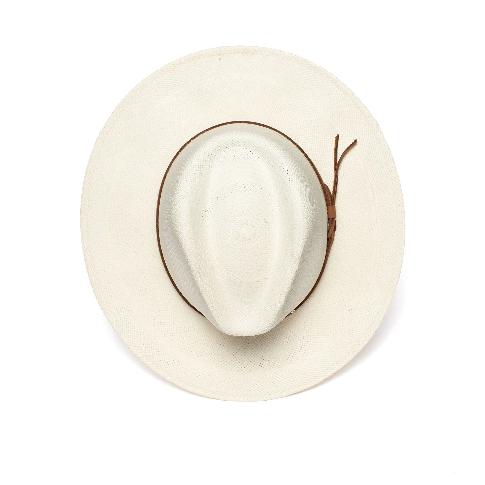 Summer Straw Fedora Hat-Natural