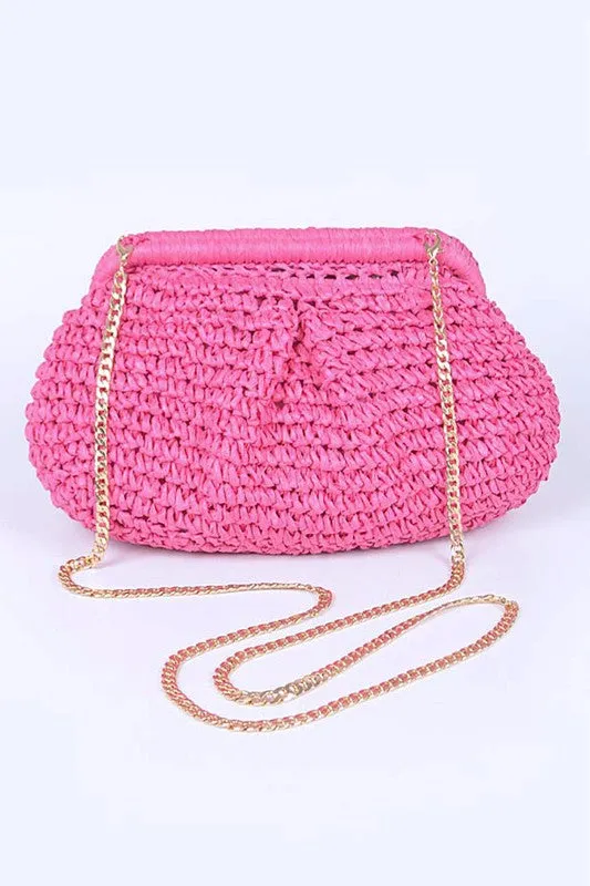 TEEK - Color Straw Crossbody Bag