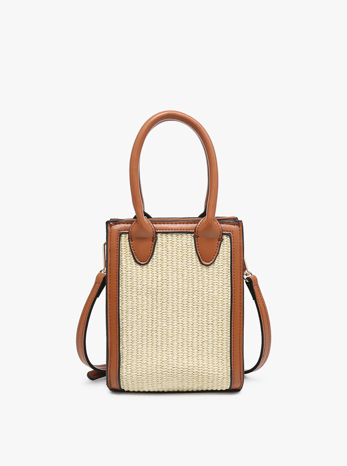 The Andie Small Rectangular Straw Satchel/Crossbody