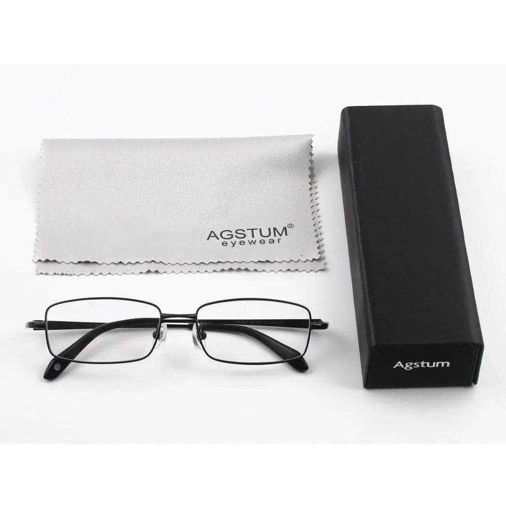 Titanium Rectangle Eyeglasses for Men - Model A9867