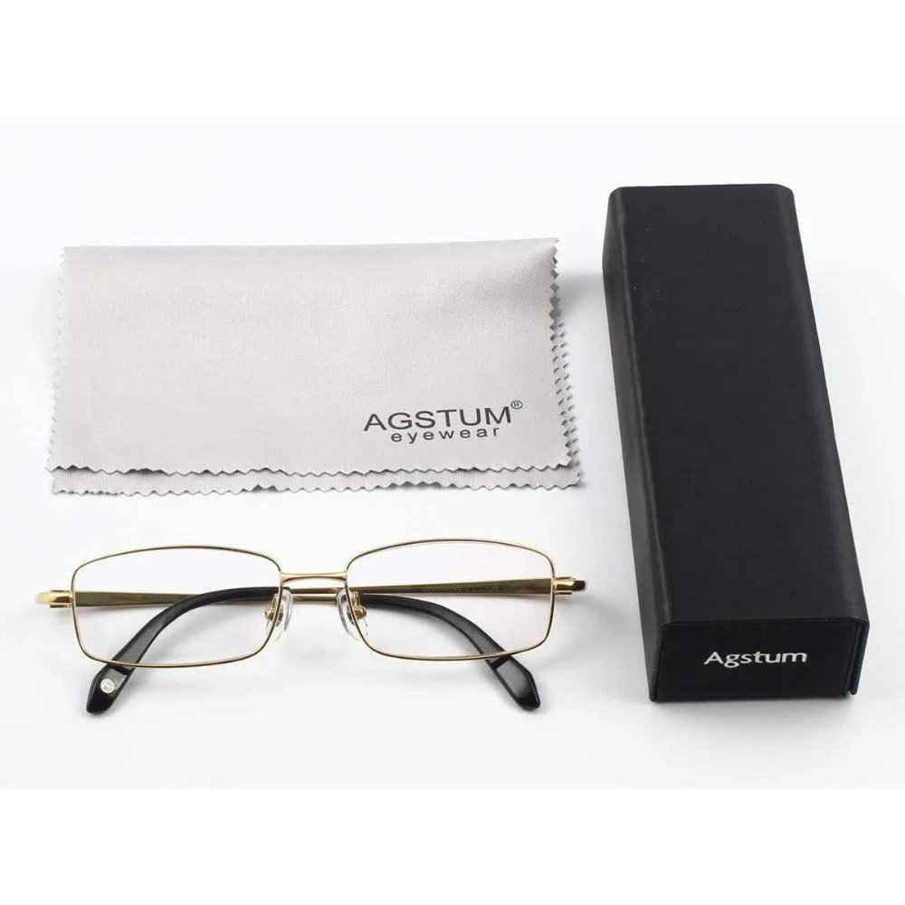 Titanium Rectangle Eyeglasses for Men - Model A9867