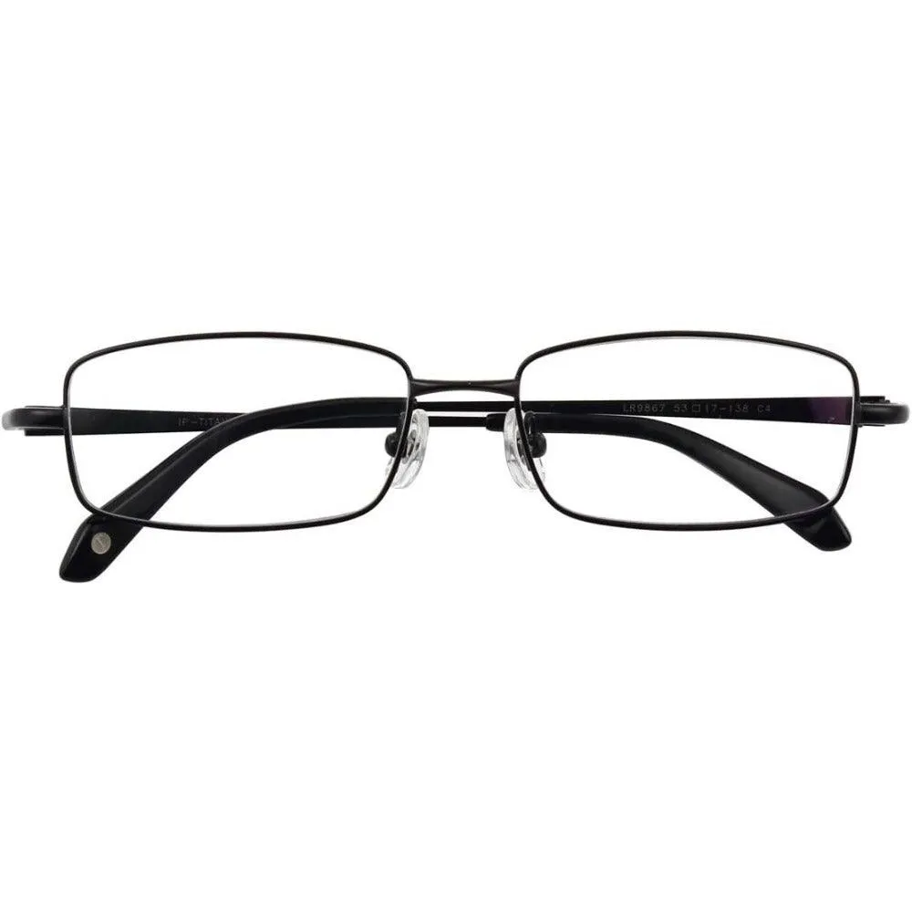 Titanium Rectangle Eyeglasses for Men - Model A9867