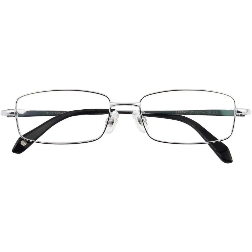 Titanium Rectangle Eyeglasses for Men - Model A9867