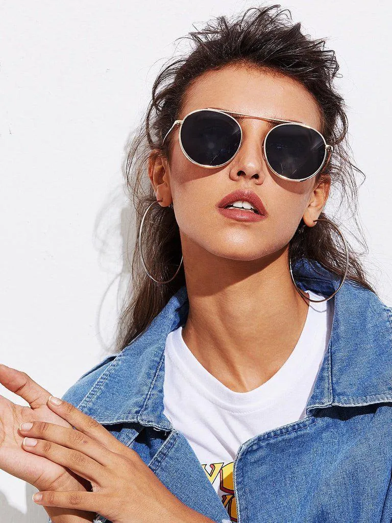 Top Bar Metal Frame Sunglasses