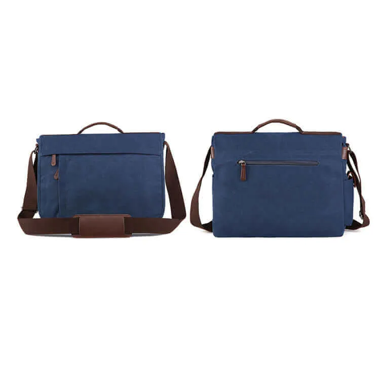 Versatile Canvas Messenger Bag | 17 Inch Laptop