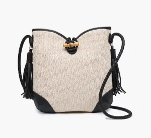 Vonnie Straw Crossbody w/Tassel