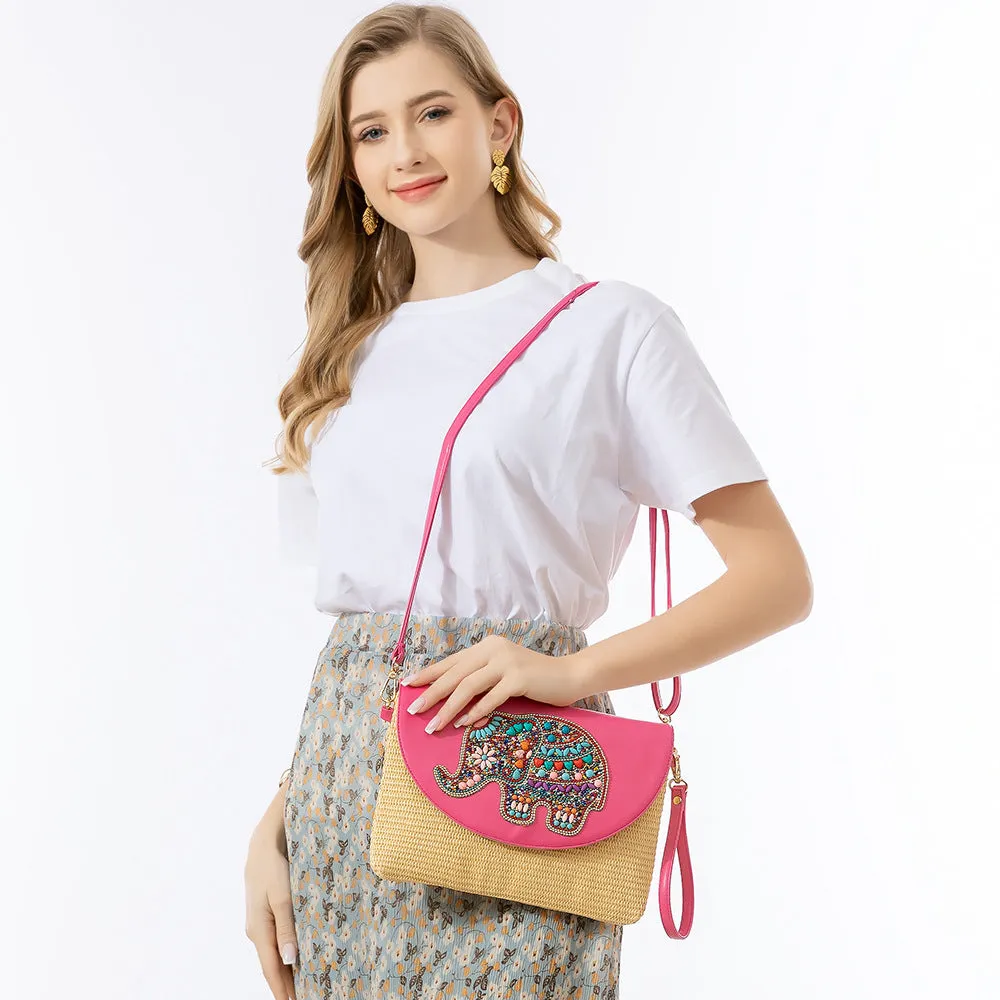 Wholesale  Summer Crossbody Handheld Straw Bag