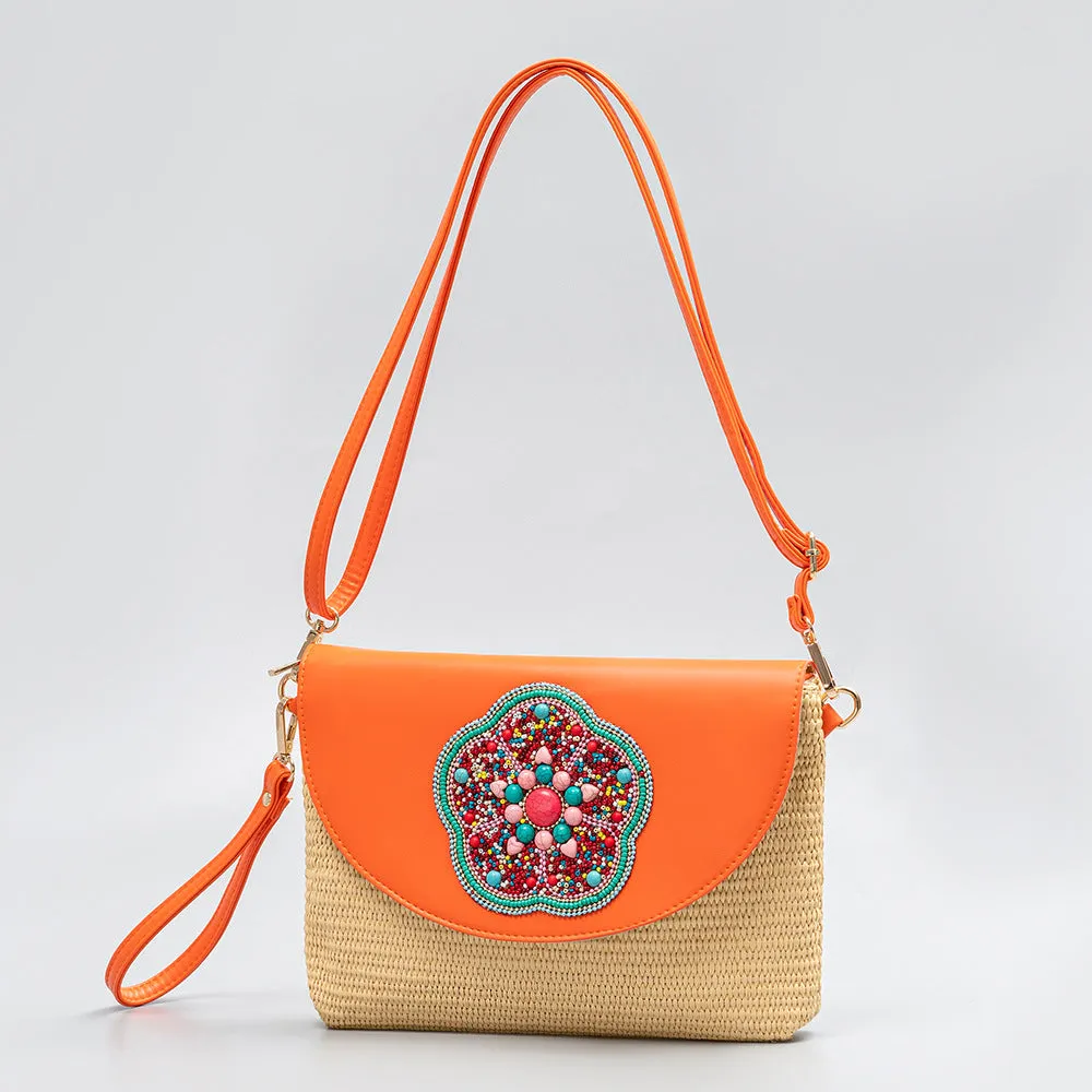 Wholesale  Summer Crossbody Handheld Straw Bag