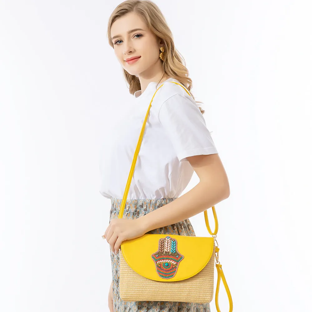 Wholesale  Summer Crossbody Handheld Straw Bag