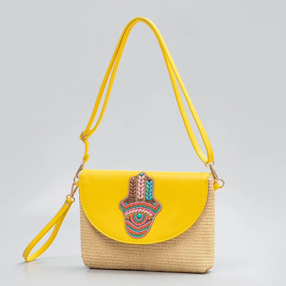 Wholesale  Summer Crossbody Handheld Straw Bag