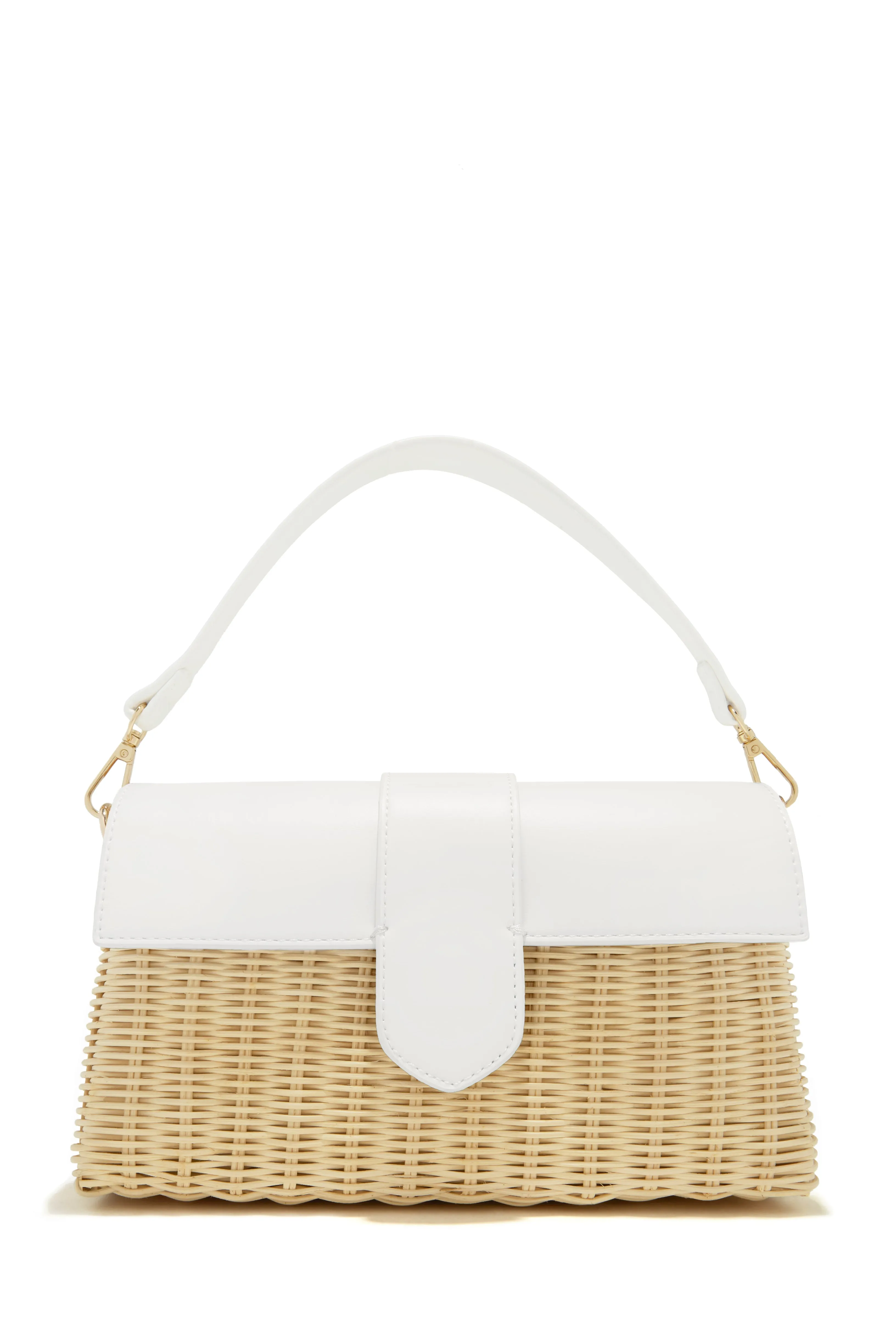 Ysabel Woven Straw Crossbody Bag - Tan